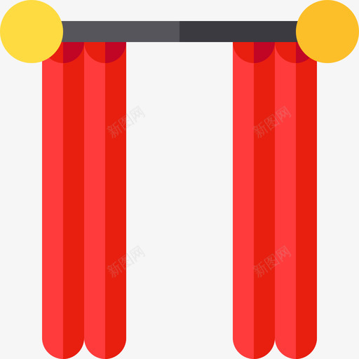 窗帘家装3平的图标svg_新图网 https://ixintu.com 家装3 平的 窗帘