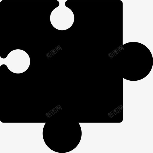 拼图游戏9填充图标svg_新图网 https://ixintu.com 填充 拼图 游戏9
