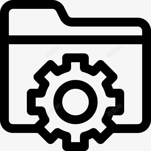 文件夹3d打印11线性图标svg_新图网 https://ixintu.com 3d打印11 文件夹 线性