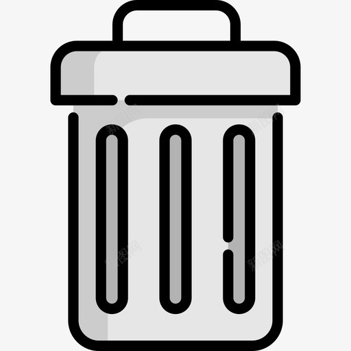 垃圾桶机场29线性颜色图标svg_新图网 https://ixintu.com 垃圾桶 机场29 线性颜色