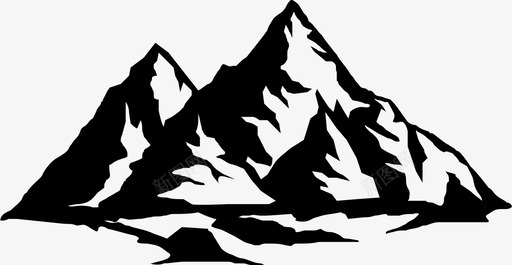 山脉珠穆朗玛峰风景图标svg_新图网 https://ixintu.com 喜马拉雅山 山脉 珠穆朗玛峰 风景