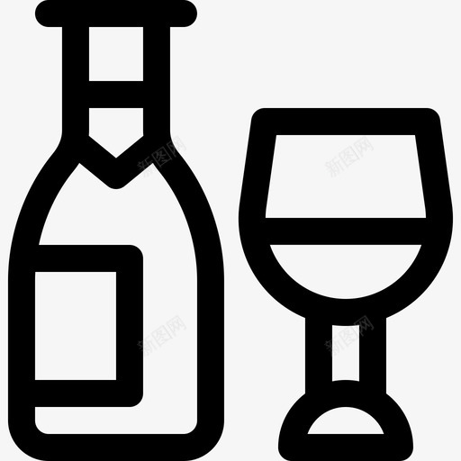 葡萄酒圣诞85直系图标svg_新图网 https://ixintu.com 圣诞85 直系 葡萄酒