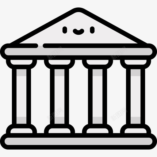 建筑美术11线条色彩图标svg_新图网 https://ixintu.com 建筑 线条色彩 美术11