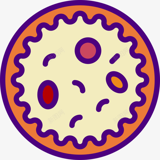 披萨食品78线性颜色图标svg_新图网 https://ixintu.com 披萨 线性颜色 食品78