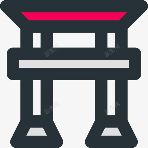 Torii日语4线性颜色图标svg_新图网 https://ixintu.com Torii 日语4 线性颜色
