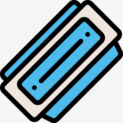口琴乐器4线色图标svg_新图网 https://ixintu.com 乐器4 口琴 线色