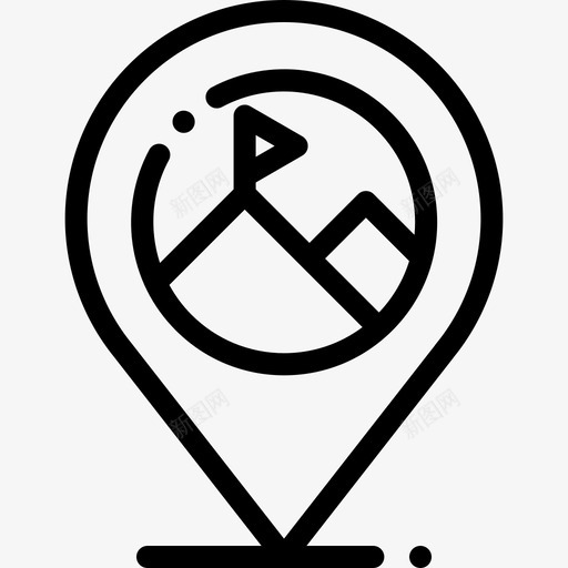 位置冒险8直线图标svg_新图网 https://ixintu.com 位置 冒险8 直线