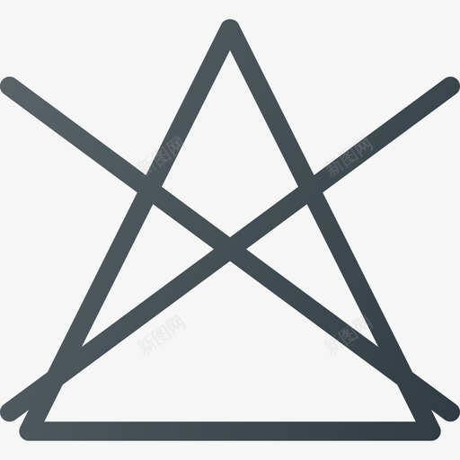 漂白剂纺织品护理3线性图标svg_新图网 https://ixintu.com 漂白剂 纺织品护理3 线性