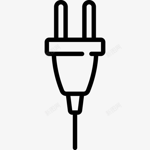 插头电工工具和元件3线性图标svg_新图网 https://ixintu.com 插头 电工工具和元件3 线性