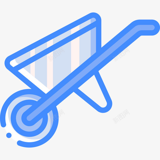 手推车工具29蓝色图标svg_新图网 https://ixintu.com 工具29 手推车 蓝色