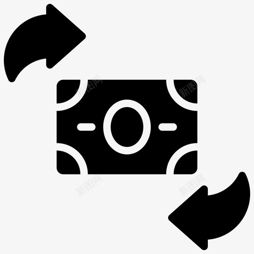 货币兑换商业美元兑换图标svg_新图网 https://ixintu.com 储蓄和投资字形图标 商业 美元兑换 货币兑换 货币流通