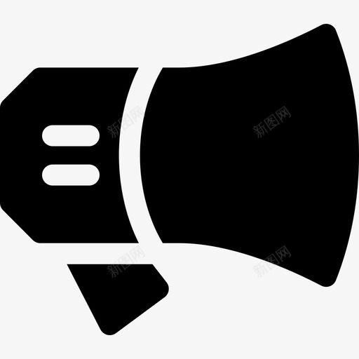 扩音器数字营销46已填充图标svg_新图网 https://ixintu.com 已填充 扩音器 数字营销46