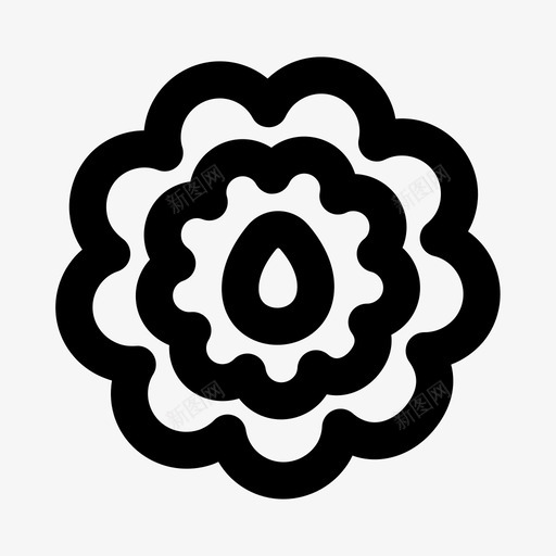 花花园自然图标svg_新图网 https://ixintu.com 公园 复活节的象征 自然 花 花园