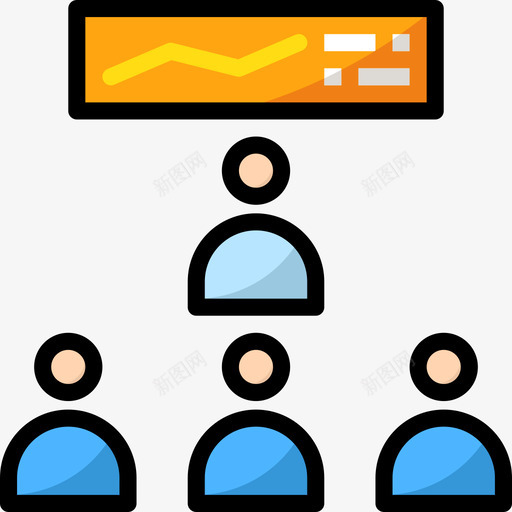 会议商务182线性颜色图标svg_新图网 https://ixintu.com 会议 商务182 线性颜色