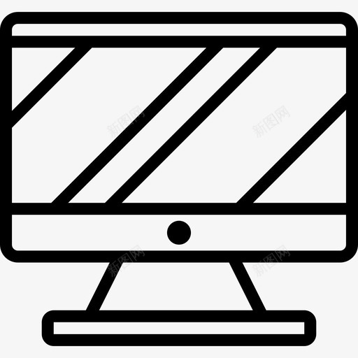 计算机教育112线性图标svg_新图网 https://ixintu.com 教育112 线性 计算机