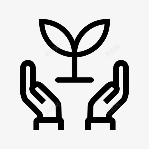 拯救植物保护自然可持续发展图标svg_新图网 https://ixintu.com 保护自然 可持续发展 拯救植物