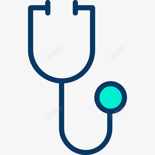 听诊器医生商店线性颜色图标svg_新图网 https://ixintu.com 医生商店 听诊器 线性颜色