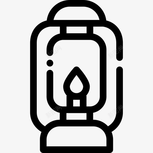 灯笼野营26直线型图标svg_新图网 https://ixintu.com 灯笼 直线型 野营26