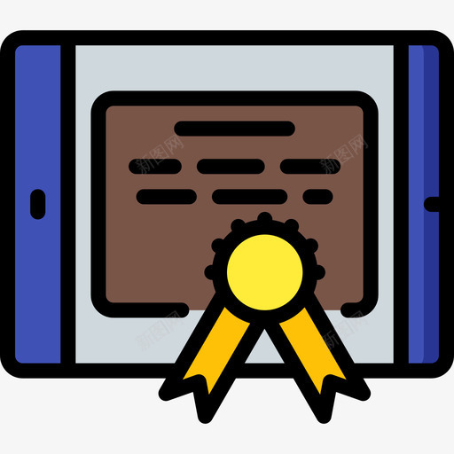 证书elearning10线性颜色图标svg_新图网 https://ixintu.com elearning10 线性颜色 证书