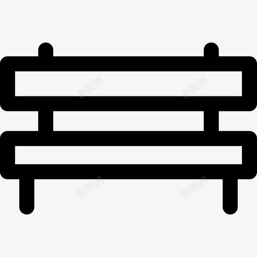 长凳操场28直线图标svg_新图网 https://ixintu.com 操场28 直线 长凳