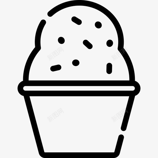 纸杯蛋糕庆祝活动3直系图标svg_新图网 https://ixintu.com 庆祝活动3 直系 纸杯蛋糕