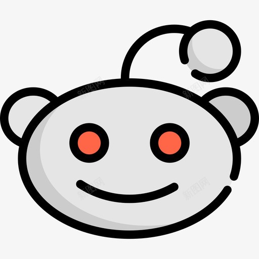Reddit社交媒体25线性颜色图标svg_新图网 https://ixintu.com Reddit 社交媒体25 线性颜色