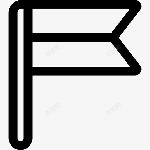 旗子彩弹8直线图标svg_新图网 https://ixintu.com 彩弹8 旗子 直线