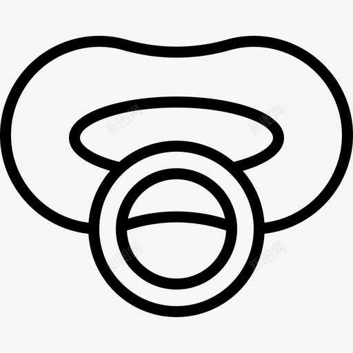 婴儿奶嘴饿了孩子图标svg_新图网 https://ixintu.com 婴儿奶嘴 婴儿用品 孩子 幼儿 饿了
