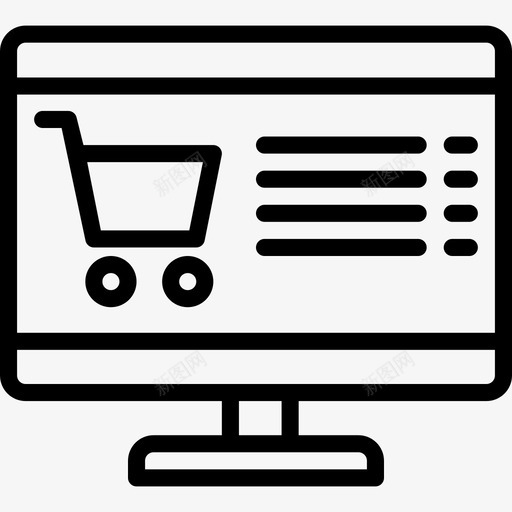 网上商店必需品23线性图标svg_新图网 https://ixintu.com 必需品23 线性 网上商店