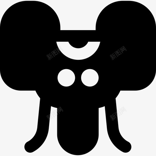 大象马戏团28填充图标svg_新图网 https://ixintu.com 填充 大象 马戏团28
