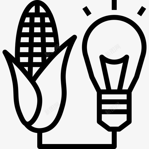 生物质能源17线性图标svg_新图网 https://ixintu.com 生物质 线性 能源17