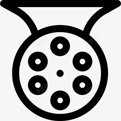 线轴钓鱼6线状图标svg_新图网 https://ixintu.com 线状 线轴 钓鱼6