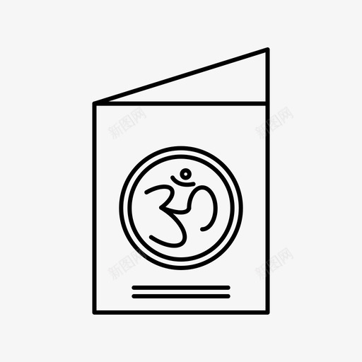 贺卡排灯节线图标svg_新图网 https://ixintu.com 排灯节 线图标 贺卡
