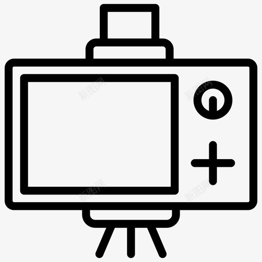 照相机图像摄影设备图标svg_新图网 https://ixintu.com 图像 摄影 摄影设备 机器人工程线图标 照相机