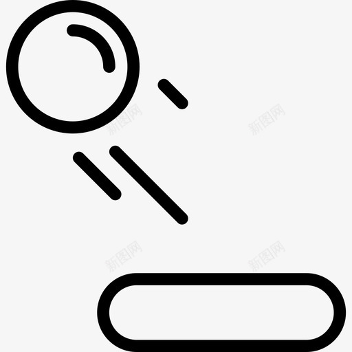 弹球户外活动8直线型图标svg_新图网 https://ixintu.com 弹球 户外活动8 直线型
