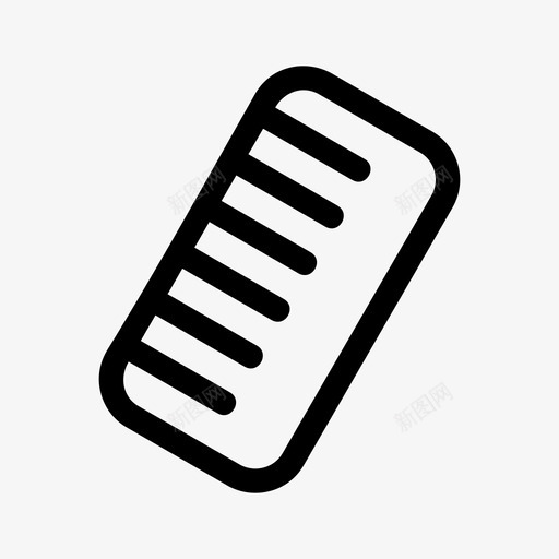 梳子刷子化妆品图标svg_新图网 https://ixintu.com 刷子 化妆品 商店 尺子 梳子 购物