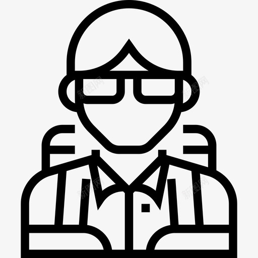学生教育程度50直系图标svg_新图网 https://ixintu.com 学生 教育程度50 直系
