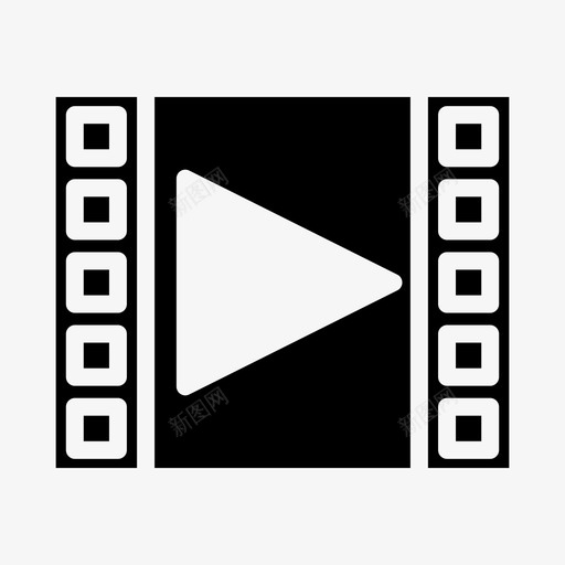 播放视频电影院电影图标svg_新图网 https://ixintu.com 播放视频 放映 用户界面 电影 电影院