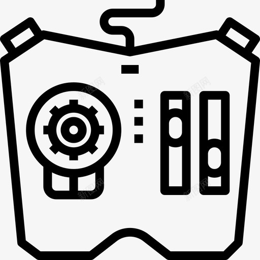 控制器机器人18线性图标svg_新图网 https://ixintu.com 控制器 机器人18 线性