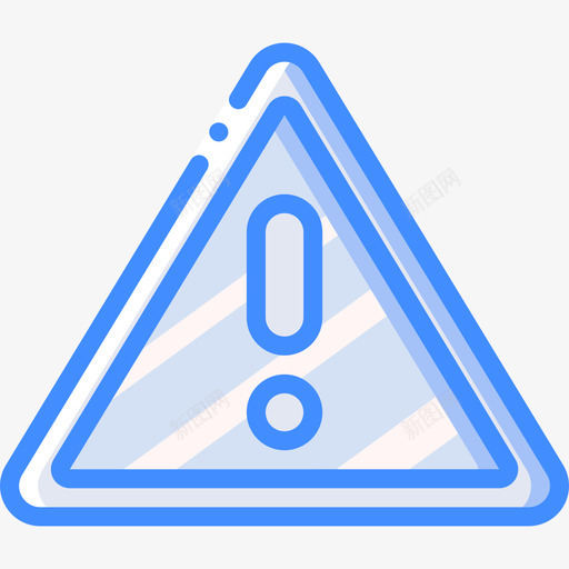 警告健康与安全3蓝色图标svg_新图网 https://ixintu.com 健康与安全3 蓝色 警告