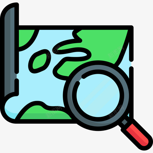 地图导航地图2线颜色图标svg_新图网 https://ixintu.com 地图 导航地图2 线颜色