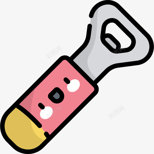 开瓶器厨具3件线性颜色图标svg_新图网 https://ixintu.com 厨具3件 开瓶器 线性颜色