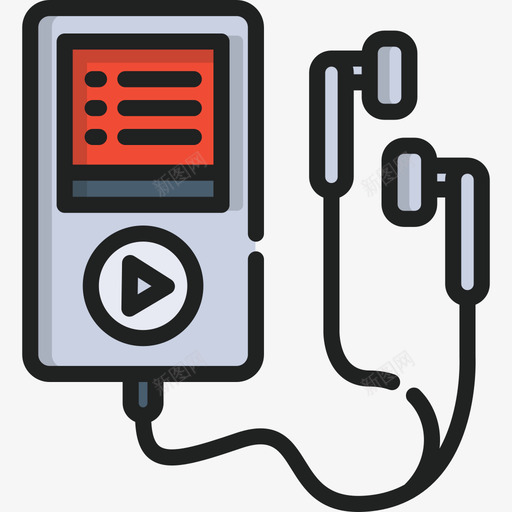 Ipod健身房5线性颜色图标svg_新图网 https://ixintu.com Ipod 健身房5 线性颜色