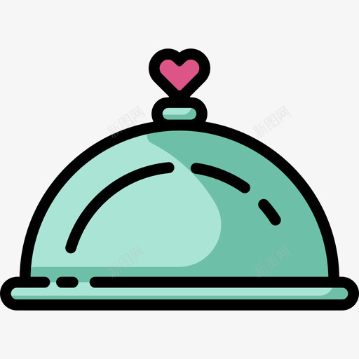 晚餐婚礼24线性颜色图标svg_新图网 https://ixintu.com 婚礼24 晚餐 线性颜色