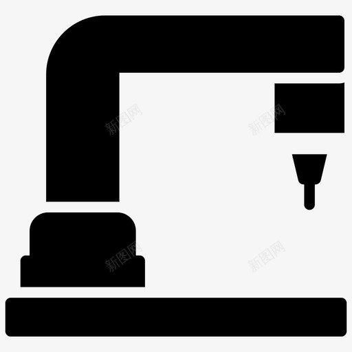 工业机器人工业手臂生产机器人图标svg_新图网 https://ixintu.com 工业手臂 工业机器人 机器人工程字形图标 机器人手臂 机器人技术 生产机器人