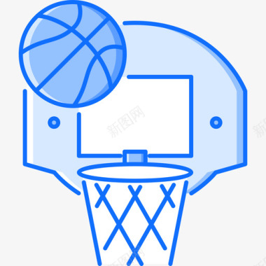 篮球运动器材7蓝色图标图标