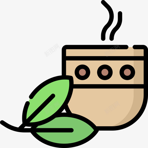 茶瓷器11原色图标svg_新图网 https://ixintu.com 原色 瓷器11 茶
