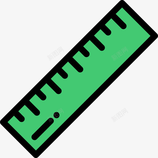 尺子信纸111线性颜色图标svg_新图网 https://ixintu.com 信纸111 尺子 线性颜色