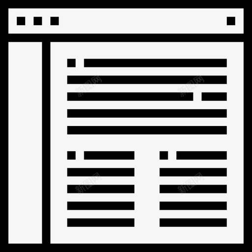 浏览器网站和用户界面线性图标svg_新图网 https://ixintu.com 浏览器 线性 网站和用户界面