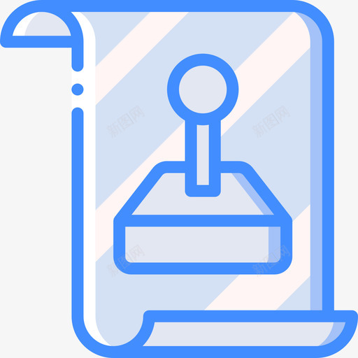 操纵杆游戏开发4蓝色图标svg_新图网 https://ixintu.com 操纵杆 游戏开发4 蓝色